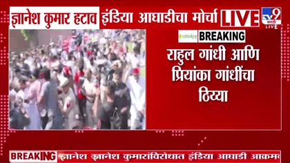 ज्ञानेश कुमार हटाव! दिल्लीच्या रस्त्यावर इंडिया आघाडीचा एल्गार,-1773063
