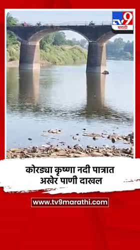 कोरड्या कृष्णा नदी पात्रात अखेर पाणी दाखल