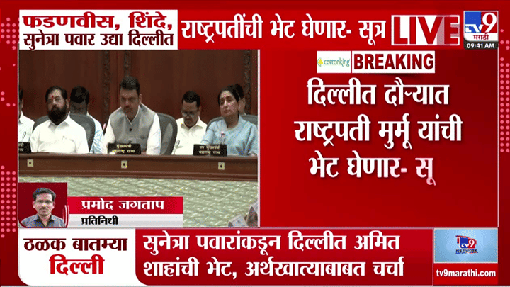 फडणवीस, शिंदे आणि सुनेत्रा पवार उद्या दिल्ली दौऱ्यावर; मोठं कारण समोर फडणवीस, शिंदे आणि सुनेत्रा पवार उद्या दिल्ली दौऱ्यावर; मोठं कारण समोर