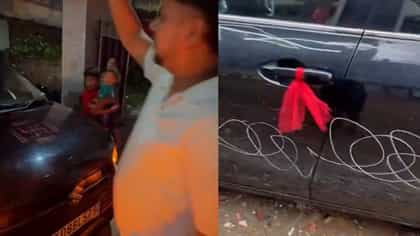 नवीन आणलेल्या कारवर दुसऱ्या दिवशी पडले स्क्रॅचेस; शेजाऱ्यांनीच....