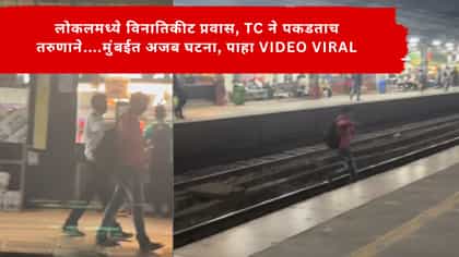लोकलमध्ये विनातिकीट प्रवास, TC ने पकडताच तरुणाने......