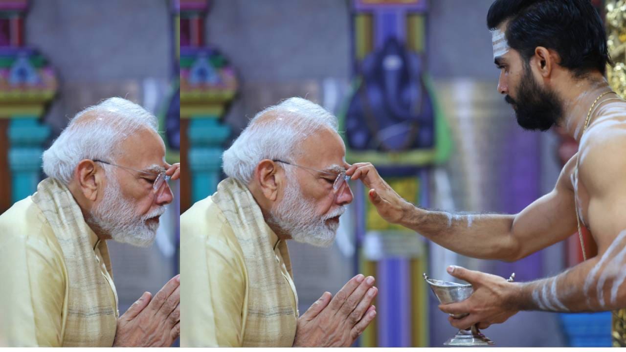 पंतप्रधान नरेंद्र मोदी यांनी आज दिल्लीतील सरोजिनी नगरमधील श्री विनायक मंदिरात पूजा आणि अर्चा केली. आज ते भक्तीभावाने गणरायासमोर नतमस्तक झाले. तर यावेळी त्यांनी लोकसेवेचा संकल्प सोडला. पुजार्यांनी त्यांना तीर्थ प्रसाद दिला.