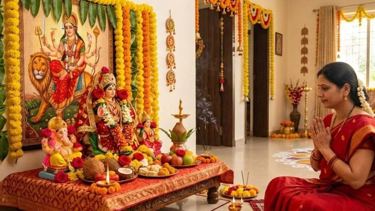 नवरात्रीत रोज दुर्गा चालीसाचे पठण का करावे? जाणून घ्या महत्त्व, फायदे आणि योग्य नियम नवरात्रीत रोज दुर्गा चालीसाचे पठण का करावे? जाणून घ्या महत्त्व, फायदे आणि योग्य नियम