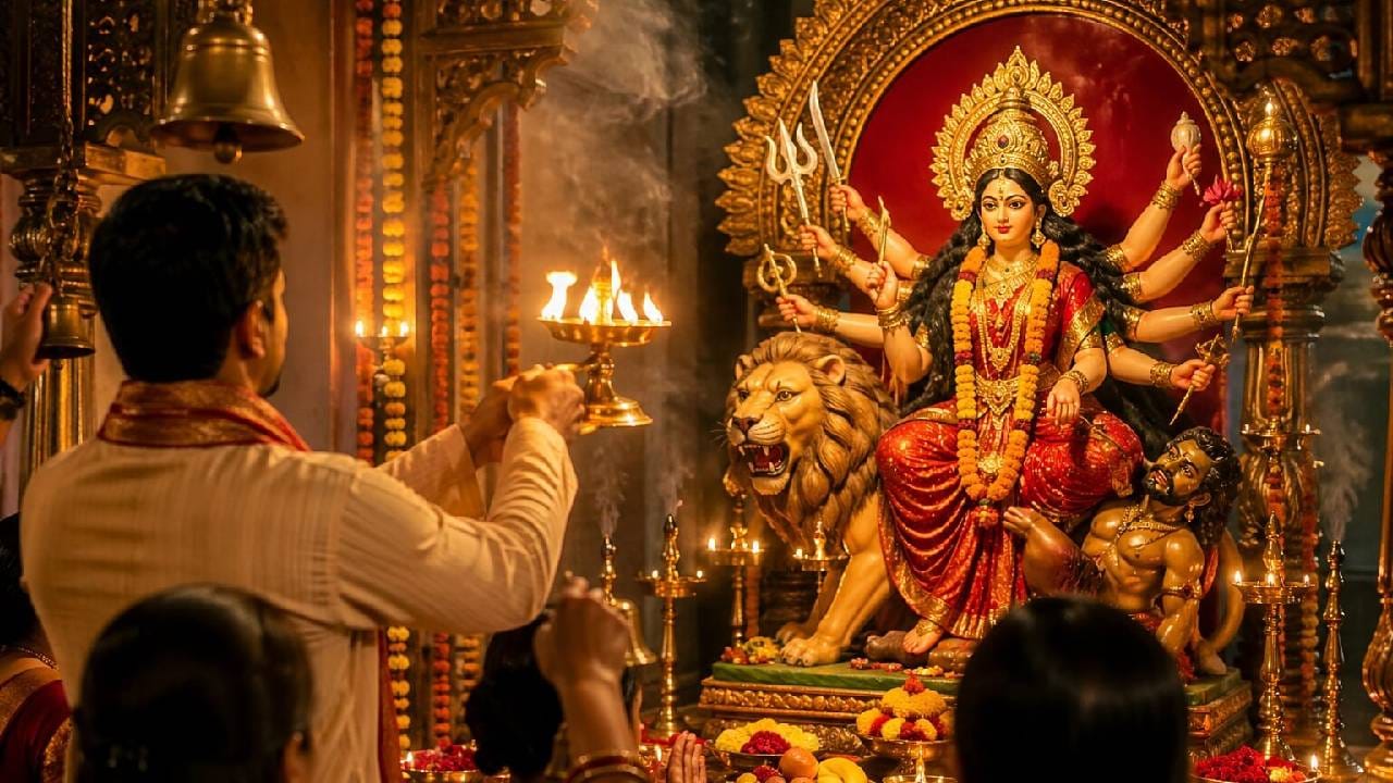 'दुर्ग' म्हणजे दुर्गा माता आणि 'दुर्घट' म्हणजे अत्यंत कठीण प्रसंग. या संसारात जेव्हा जीवनावर संकटांचे डोंगर कोसळतात, तेव्हा हे अंबे, तुझ्या कृपेविना त्यातून तरून जाणे अशक्य आहे. अनाथ, दुर्बल आणि असहाय्य भक्तांची तूच खरी आधारवड (अनाथनाथे) आहेस, म्हणून आम्हांवर तुझी करूणा कर.