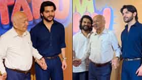 महाराष्ट्राचे माजी मुख्यमंत्री सिनेमा पाहण्यासाठी नातवांसोबत, थेट फोटोग्रफार्सला दिली फोटोसाठी पोझ