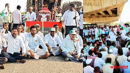 ऊसदरासाठी पश्चिम महाराष्ट्रात आंदोलन पेटले, सातारा आणि सांगलीत 'स्वाभिमानी'चे रणकंदन, वाहनांच्या लांबच लांब रांगा