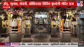 दसऱ्यानिमित्त विठ्ठल-रुक्मिणी मंदिर फुलांनी सजलं! 2 टन फुलांनी सजलेला गाभारा पाहून भाविक मंत्रमुग्ध