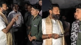 भाजपाच्या बड्या नेत्याने तरुणाला थेट कानशिलात लगावली, भर रस्त्यात सर्वांसमोर फटकारले, Video Viral