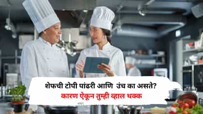 शेफची टोपी पांढरी आणि उंच का असते? कारण ऐकून तुम्ही व्हाल थक्क