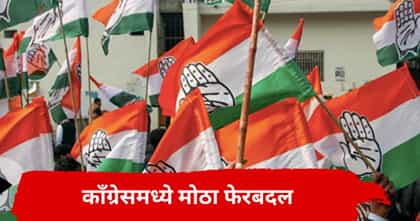 काँग्रेसमध्ये मोठा फेरबदल, बड्या नेत्याचा पदाचा राजीनामा.