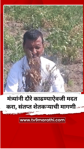 मंत्र्यांनी दौरे काढण्याऐवजी मदत करा, शेतकऱ्याची मागणी