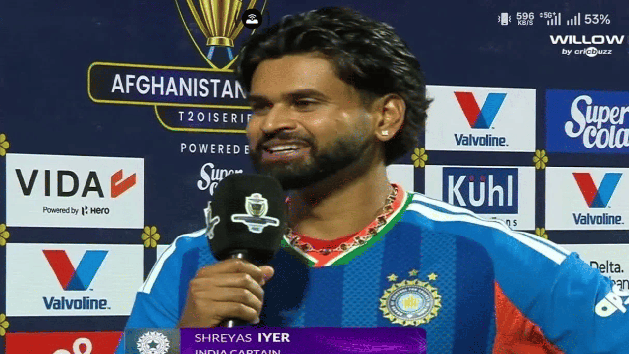 IND vs NZ: तिलक-नितीशच्या जोडीनं मॅच जिंकवली, पण श्रेयसने भलत्यालाच दिलं क्रेडिट, मॅचनंतर काय म्हणाला? IND vs NZ: तिलक-नितीशच्या जोडीनं मॅच जिंकवली, पण श्रेयसने भलत्यालाच दिलं क्रेडिट, मॅचनंतर काय म्हणाला?
