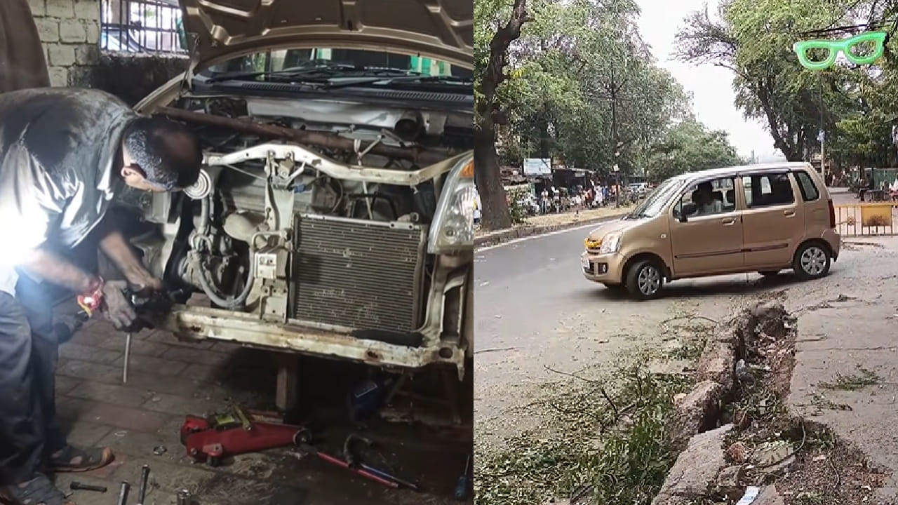 2009 च्या WagonR ला बनवलं इलेक्ट्रिक कार, देते 110 किमी रेंज, किती आला खर्च? 2009 च्या WagonR ला बनवलं इलेक्ट्रिक कार, देते 110 किमी रेंज, किती आला खर्च?
