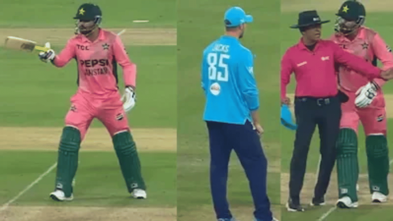 PAK vs ENG मॅचमध्ये मोठा राडा, हरिस रौफ थेट इंग्लंडच्या खेळाडूवर धावून गेला, Video Viral PAK vs ENG मॅचमध्ये मोठा राडा, हरिस रौफ थेट इंग्लंडच्या खेळाडूवर धावून गेला, Video Viral