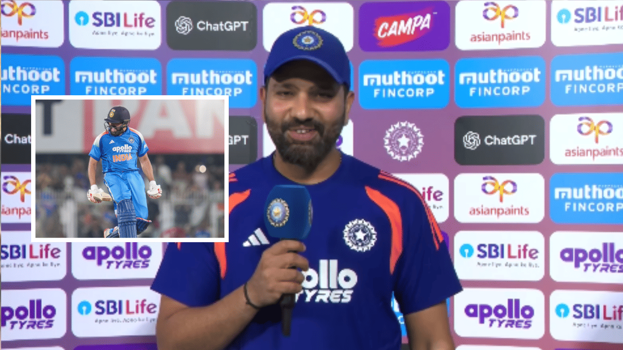 Rohit Sharma Celebration: शतकानंतर जम्पिंग सेलिब्रेशनच का? रोहित म्हणाला, काही गोष्टी माझ्यासोबत... Rohit Sharma Celebration: शतकानंतर जम्पिंग सेलिब्रेशनच का? रोहित म्हणाला, काही गोष्टी माझ्यासोबत...