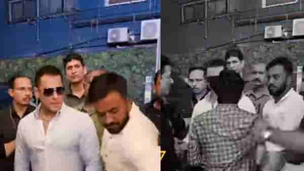 Salman Khan : सलमान खानला भेटण्यासाठी धावला फॅन, बॉडीगार्डचं वागणं पाहून नेटकरी संतापले; Video