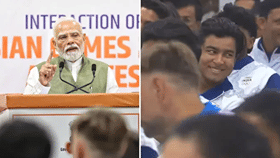 Vaibhav Sooryavanshi: पंतप्रधान नरेंद्र मोदी भाषण करत होते, सगळे शांतपणे ऐकत होते पण वैभवला मात्र हसू अनावर, Video Viral