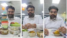 9 ते 5 ऑफिस, दर तासाला खायचा डब्बा; तरुणाचा व्हिडीओ पाहून डोकं चक्रावेल! नेटकऱ्यांच्या भन्नाट कमेंट्स